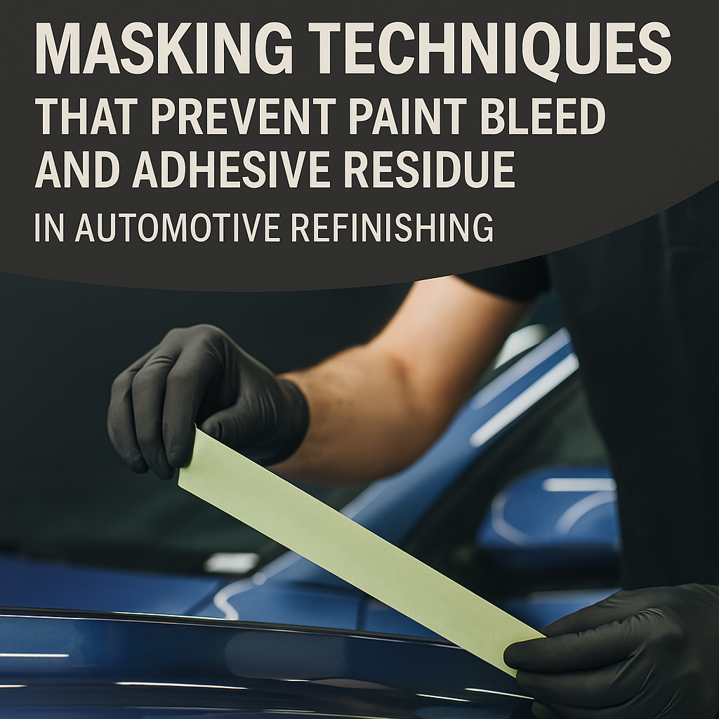 Masking Techniques to Prevent Paint Bleed and Adhesive Residue in Automotive Refinishing
